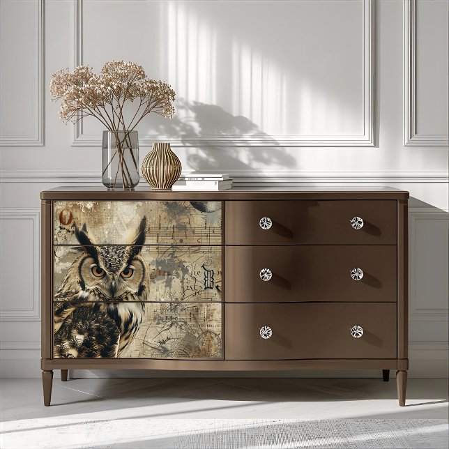 Mystic Owl Celestis Script Spellbound Decoupage Seidenpapier (Von Creator hochgeladen)