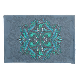 Mystic Peacock Feathers Kissenbezug