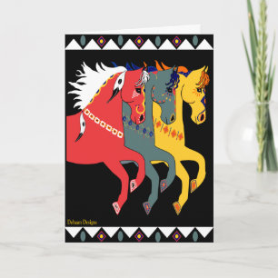 Mystic Ponies All Occassion Greeting Card Feiertagskarte