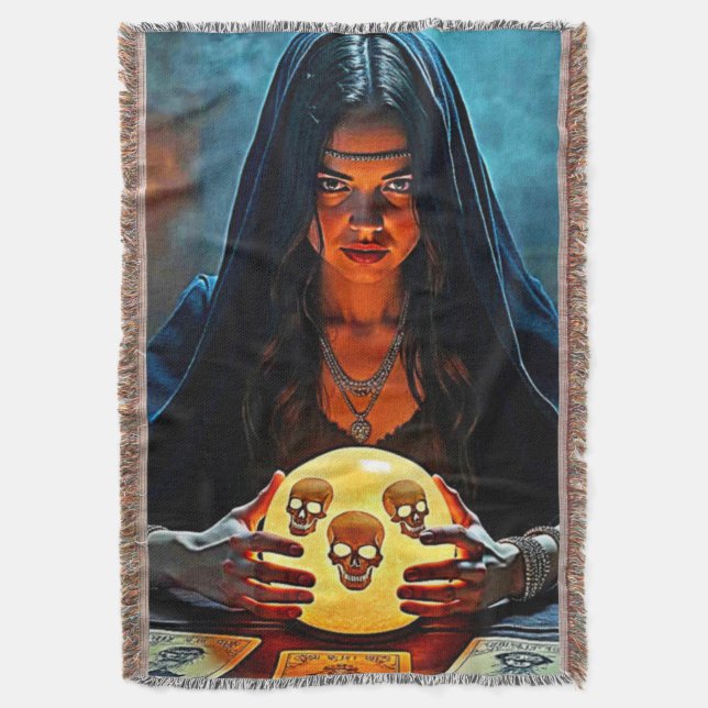 Mystic Psychic Fortune Teller Design Decke (Vorderseite Vertikal)