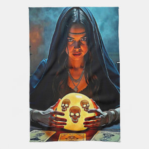Mystic Psychic Fortune Teller Design Geschirrtuch