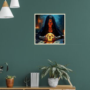 Mystic Psychic Fortune Teller Design Poster