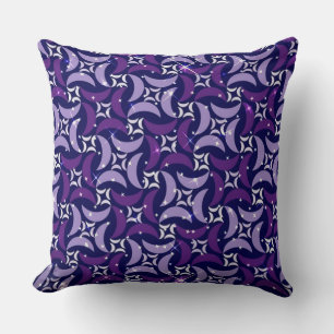 Mystic Purple Moons Motif Jeu Oreiller