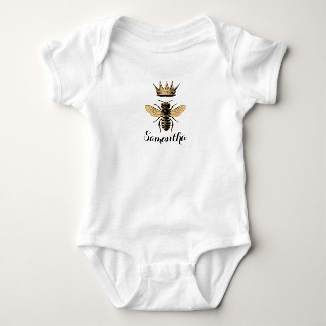 Mystic Queen Bee Baby Strampler (Vorderseite)