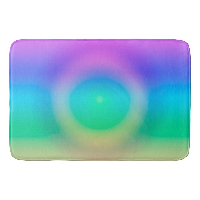 Mystic Rainbow Eye Ombre Badematte (Vorderseite)