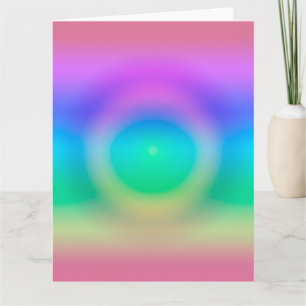 Mystic Rainbow Eye Ombre Karte