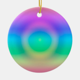 Mystic Rainbow Eye Ombre Keramik Ornament