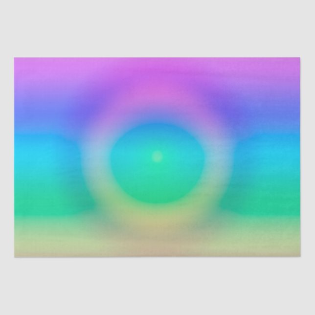 Mystic Rainbow Eye Ombre Seidenpapier (Vorderseite)