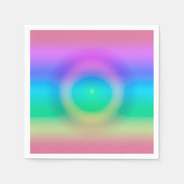Mystic Rainbow Eye Ombre Serviette (Vorderseite)