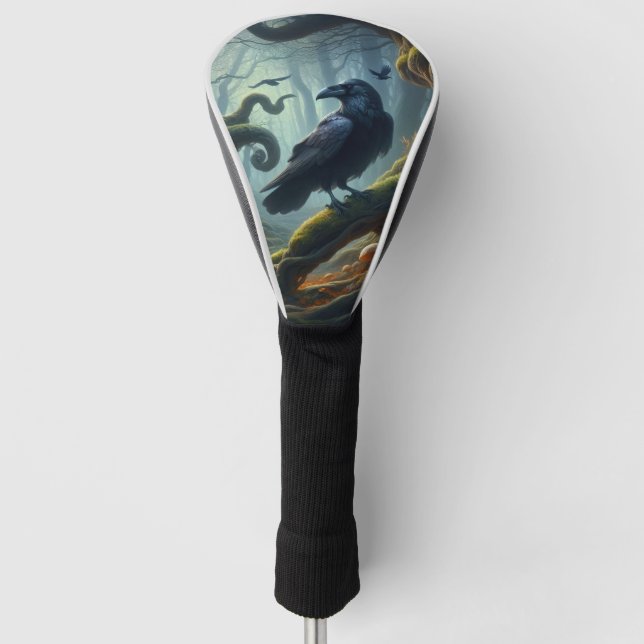 Mystic Raven Forest Hues Golf Headcover (Vorderseite)