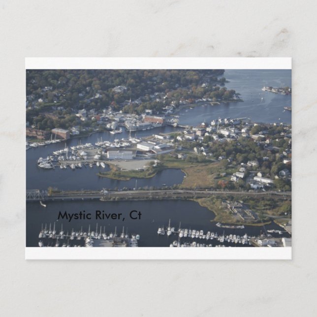 Mystic River, Ct Postkarte (Vorderseite)