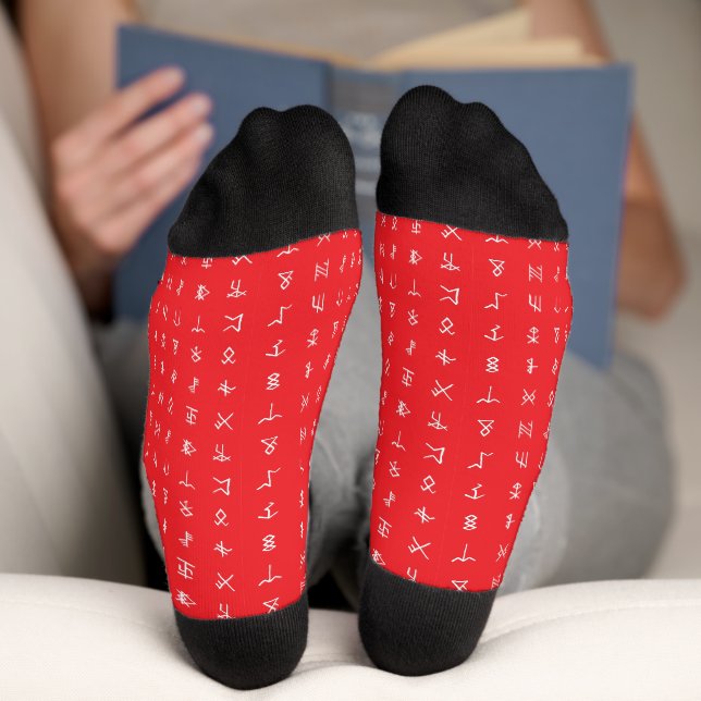 Mystic Rune Pattern Socks Socken (Unterseite)