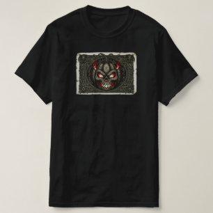 Mystic Rune Pumpkin Skull   NUR SCHWARZ T-Shirt