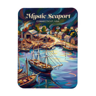 Mystic Seaport Connecticut Magnet