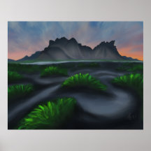 Mystic Shoreline: Stokksnes Icelandic Beachscape