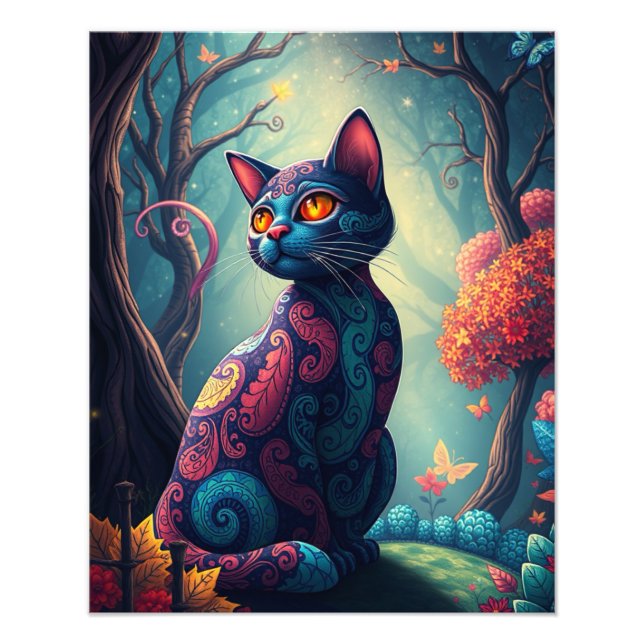 Mystic Siamese Cat Fotodruck (Vorne)