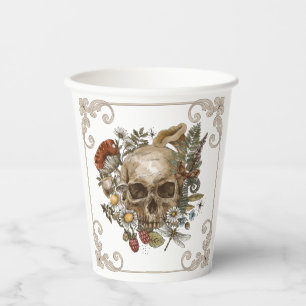 Mystic Skull Vintage Pappbecher