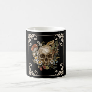 Mystic Skull Vintage Schwarz Kaffeetasse