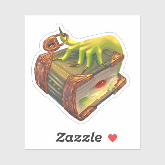 Mystic Sticker Fantasy Zauberbuch mit Eye & Claw (Blatt)