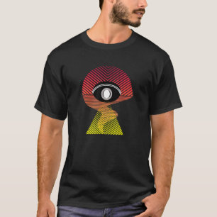 Mystic Sunset Ufo Eye Entführung und Pyramide T-Shirt