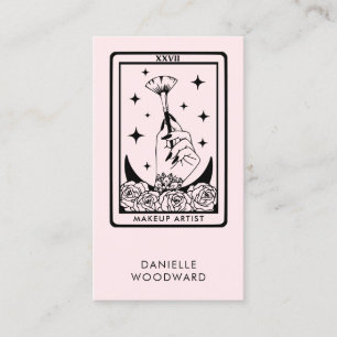 Mystic Tarot Visagistin Branding Blush Rosa Visitenkarte