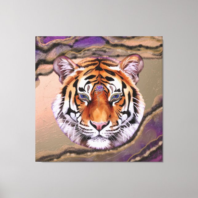 Mystic Tiger 2 Leinwanddruck (Vorderseite)