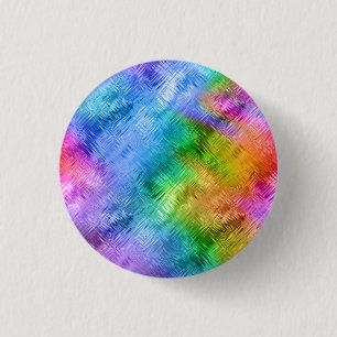 Mystic Topaz Blue Glassy Texture Button