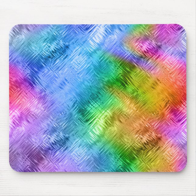 Mystic Topaz Blue Glassy Texture Mousepad (Vorne)