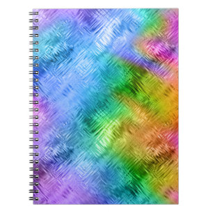 Mystic Topaz Blue Glassy Texture Notizblock