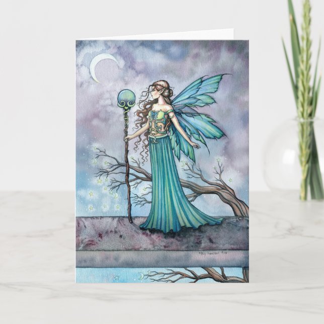 Mystic Tree Fantasy Faidies Art Karte (Vorderseite)