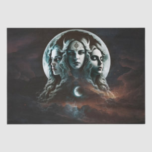 Mystic Triple Goddess Drehung Decoupage Tissue Pap Seidenpapier