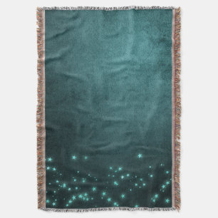 Mystic Twilight Stars Tief Aquamarin grünes Neon Decke