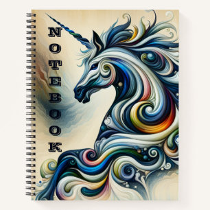 Mystic Unicorn Swirl Notizbuch