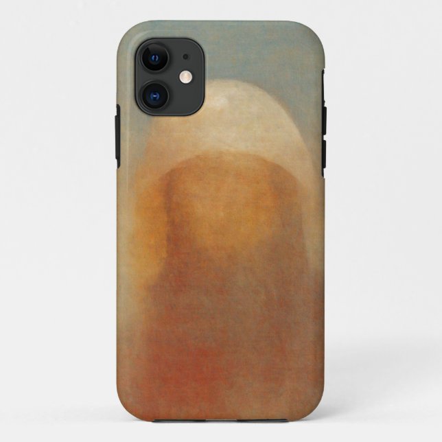 Mystic Veil Abstrakt Portrait Mobile Case (Rückseite)