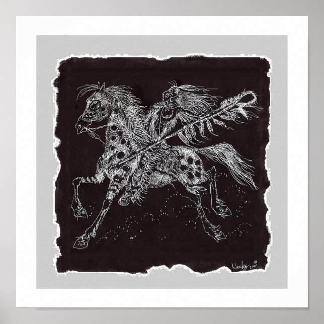 Mystic Warrior Print, Poster Paper (Matte) (Vorne)
