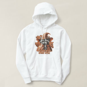 Mystic Waschbär-Zauberer Streetwear   Crop Hoodie 