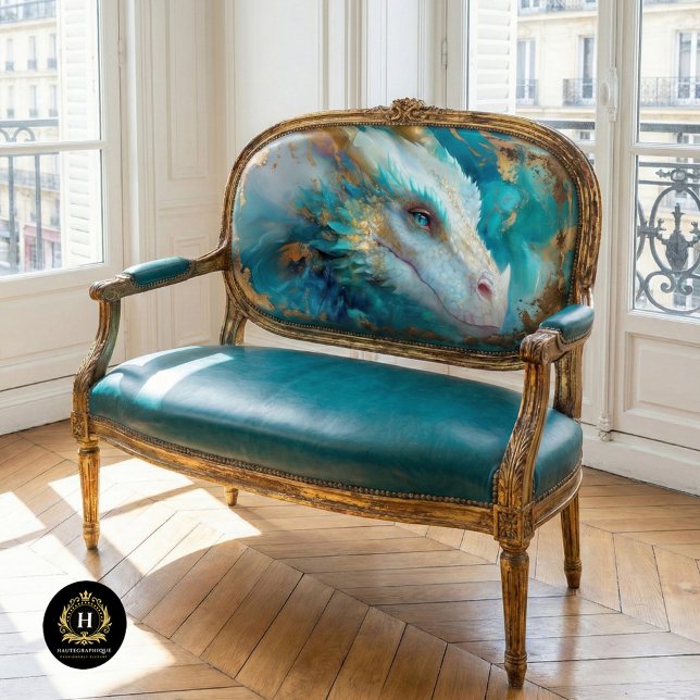 Mystic White Aquamarin Dragon Decoupage Seidenpapier (Von Creator hochgeladen)