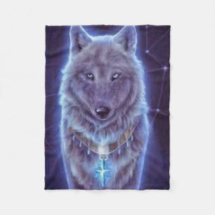 Mystic Wolf Fleecedecke