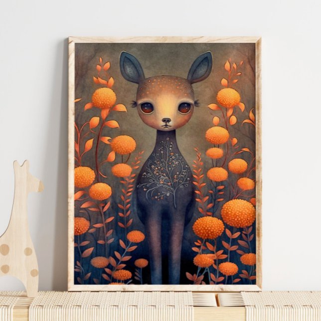 Mystic Woodland Faer Deer | Impression du mur de c (Créateur téléchargé)