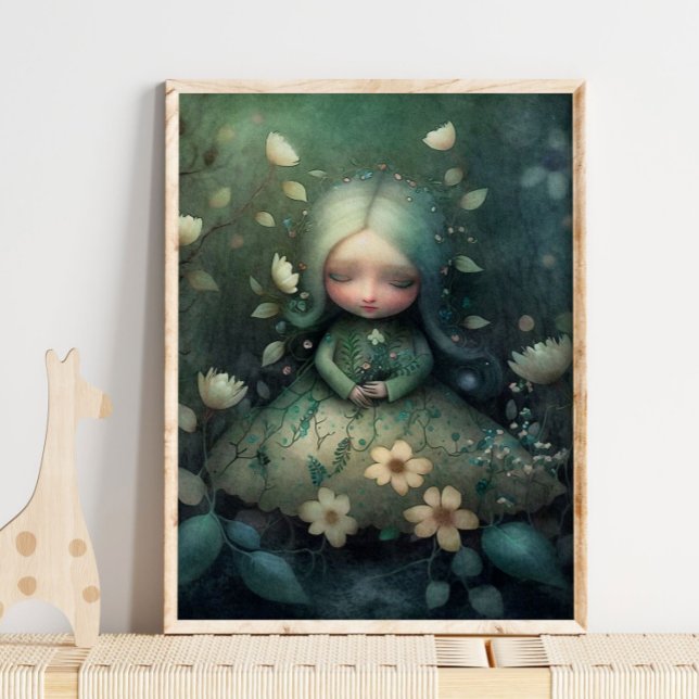Mystic Woodland Fairy Goddess | Fairy Wall Print Poster (Von Creator hochgeladen)