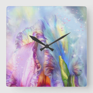 Mystical Abstrakt Quadratische Wanduhr
