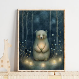 Mystical Bear Garden Print | Bärenprint Poster