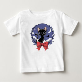 Mystical Black Cat Nighcape Baby T-shirt