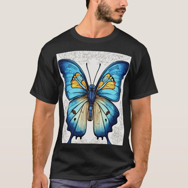 Mystical Butterfly Constellation T-Shir T-Shirt (Vorderseite)