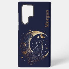 Mystical Cat Moon - Personalisiertes Geschenk der Samsung Galaxy Hülle