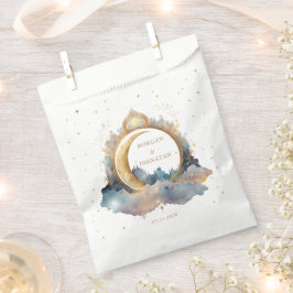 Mystical Celestial Gold Moon Wedding Geschenktütchen