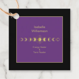 Mystical Celestial Moon Phase Amethyst Spirituell Geschenkanhänger
