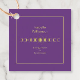 Mystical Celestial Moon Phase Amethyst Spirituell Geschenkanhänger