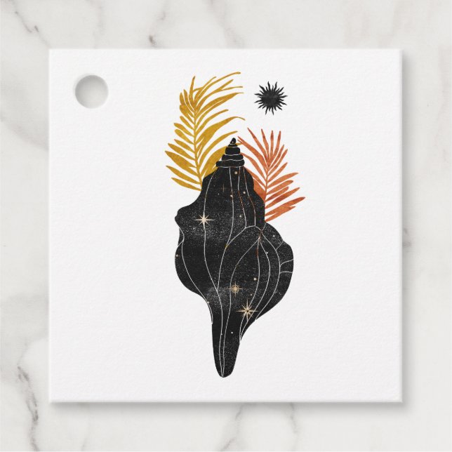 Mystical Cosmic Nautical Beach Geschenkanhänger (Vorderseite)