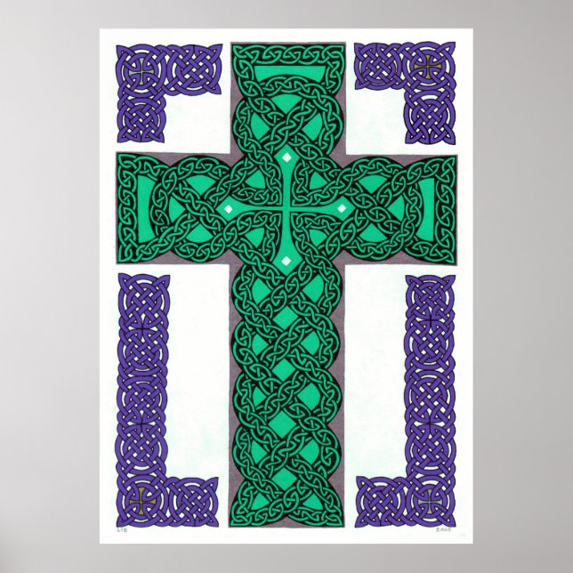 Mystical Cross-Print Poster (Vorne)